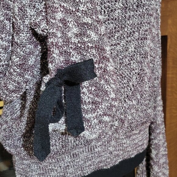 NWT Alley & Gabby Knit Sweater Bow Tie Statement Sleeves - Picture 4 of 9